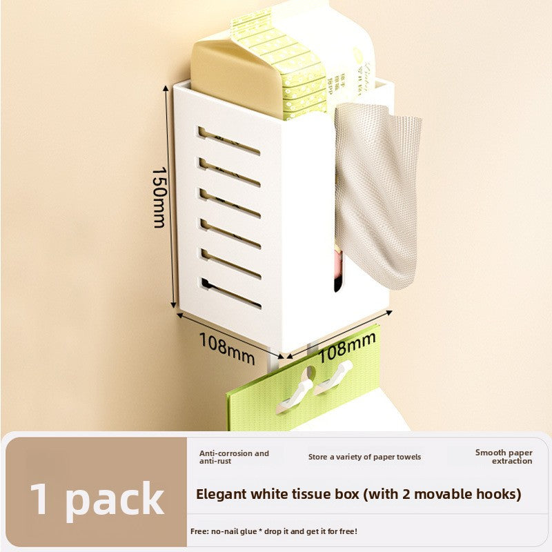 Premium 3-Tier Wall-Mounted Toilet Paper Holder with Storage