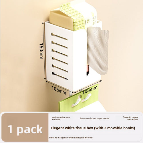 Premium 3-Tier Wall-Mounted Toilet Paper Holder with Storage